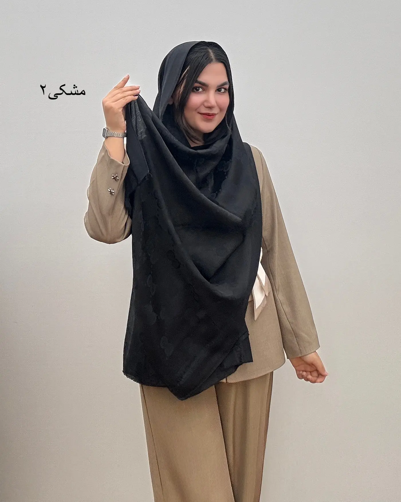 شال زنانه ژاکارد